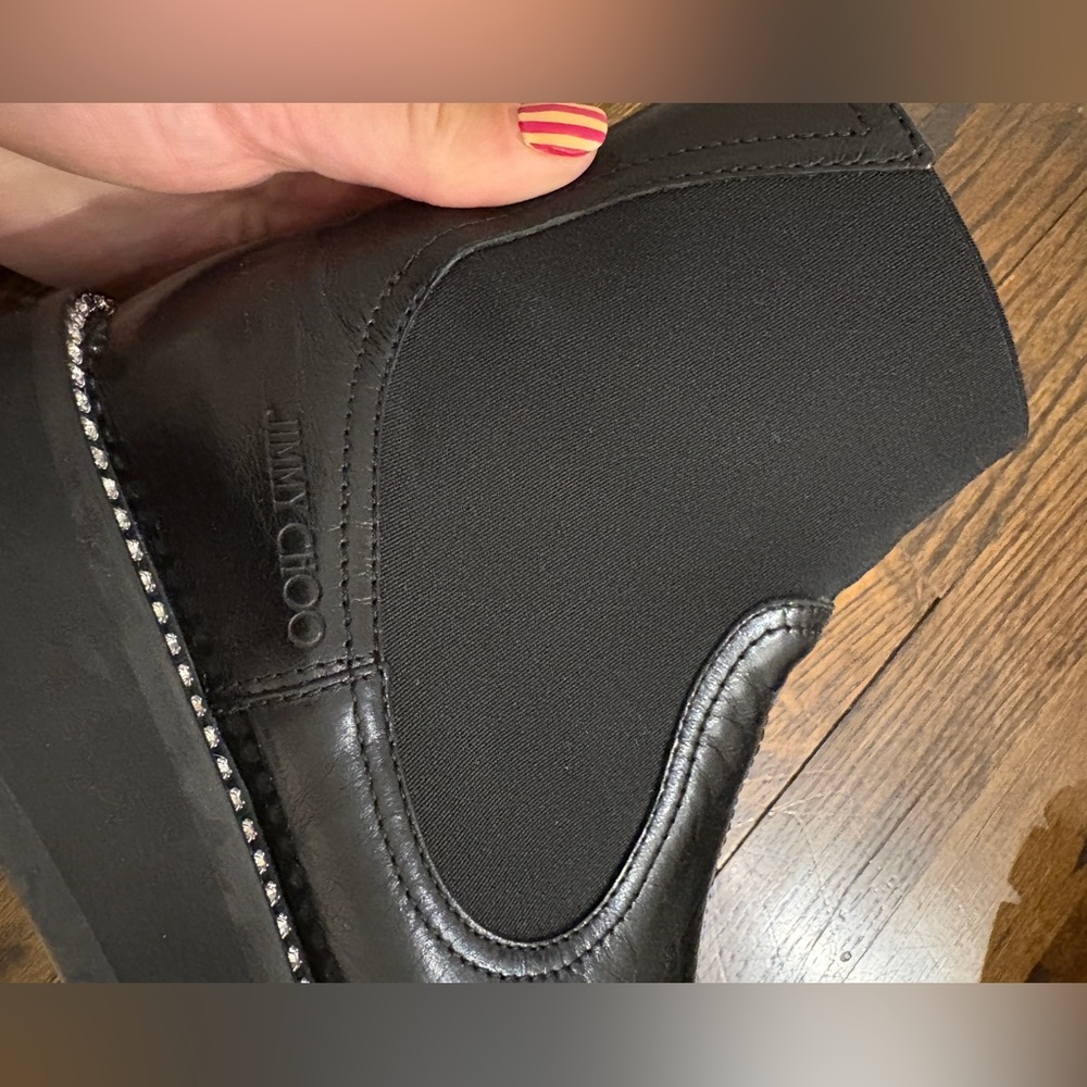 Jimmy Choo Chelsea Boot - Rhinestone Trim - Picture 6 of 8